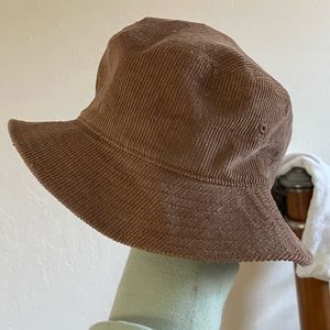 brown bucket hat